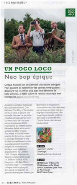 Jazz News Magazine - Un Poco Loco